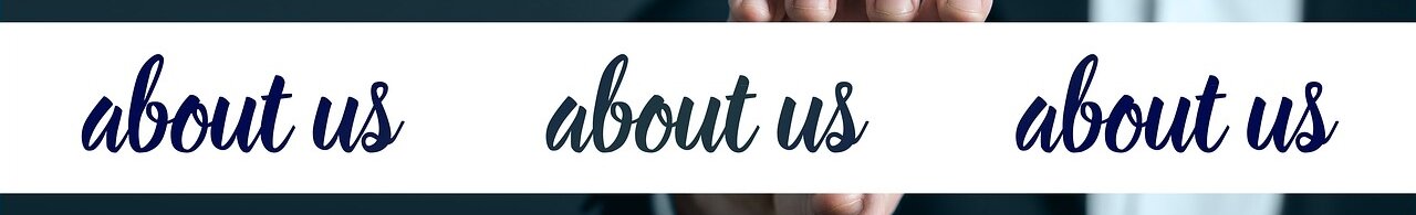 About us Schriftzug About us